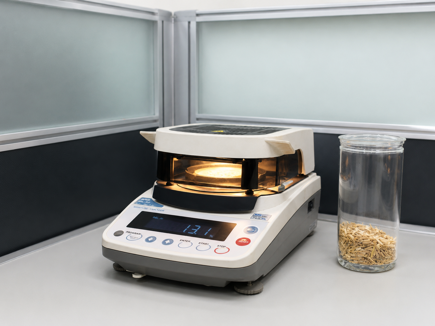In-line moisture testing — every batch